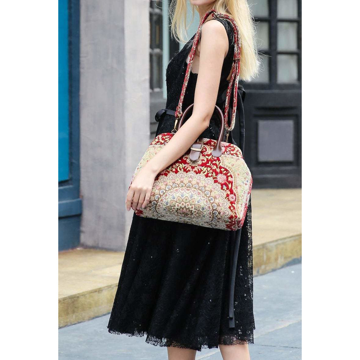 Carpet Purse Oriental Wine