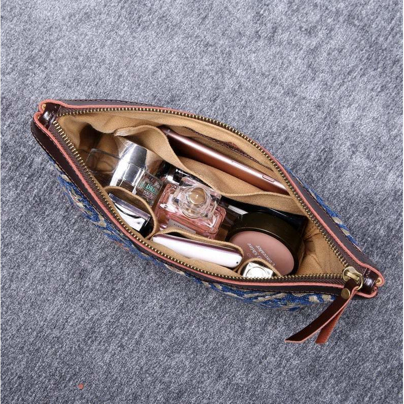 Carpet Makeup Bag Traditional Blue