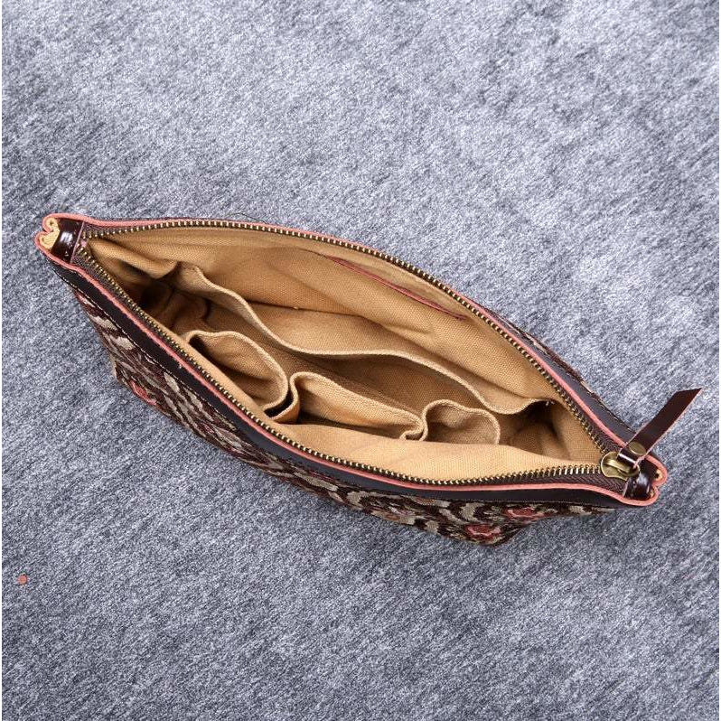 Carpet Makeup Bag Traditional Coffee