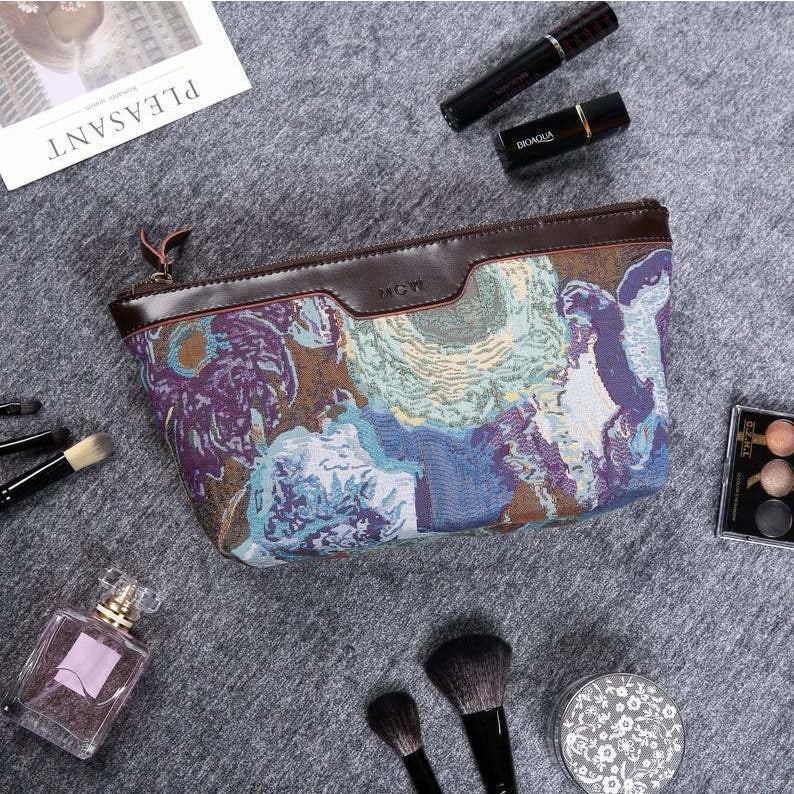 Carpet Makeup Bag Abstract Blue