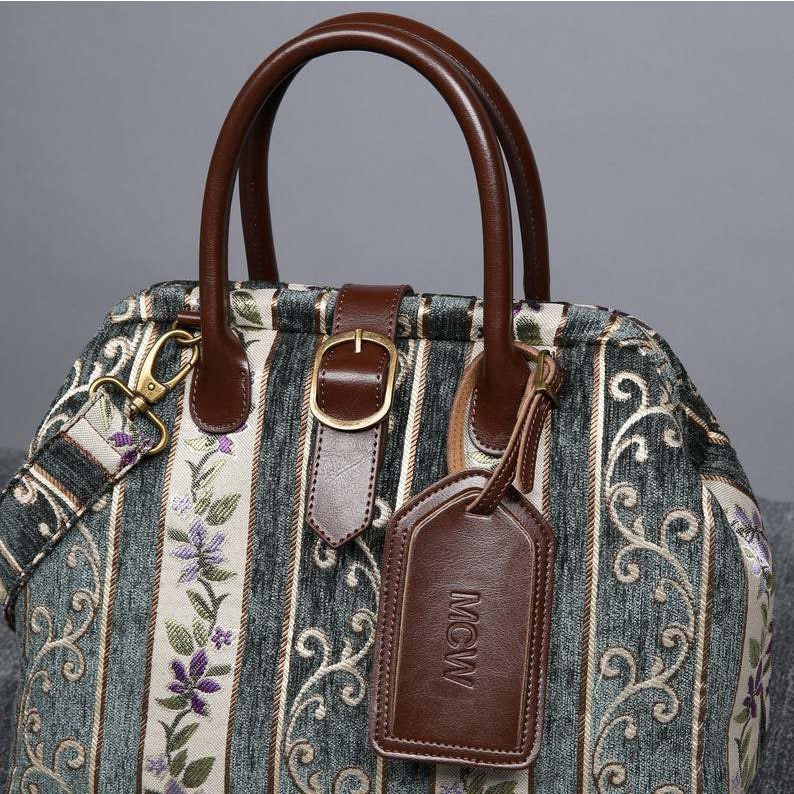 Carpet Purse Victorian Stripes Grass