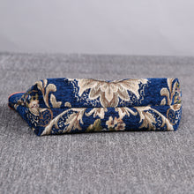 Load image into Gallery viewer, Carpet Makeup Bag&lt;br&gt;Floral Blue
