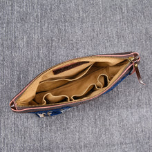 Load image into Gallery viewer, Carpet Makeup Bag&lt;br&gt;Floral Blue
