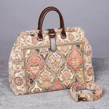 Load image into Gallery viewer, Mary Poppins Carpet Bag&lt;br&gt;Golden Age Pink
