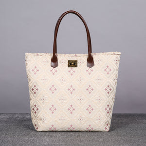 Carpet Tote<br>Ethnic Cream