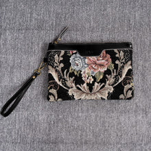 Load image into Gallery viewer, Carpet Makeup Bag&lt;br&gt;Floral Black
