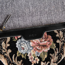 Load image into Gallery viewer, Carpet Makeup Bag&lt;br&gt;Floral Black

