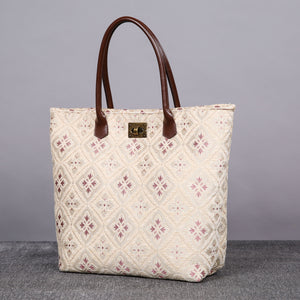 Carpet Tote<br>Ethnic Cream