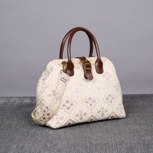 Carpet Purse<br>Ethnic Cream