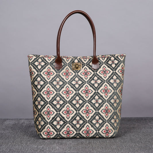 Carpet Tote Ethnic Green