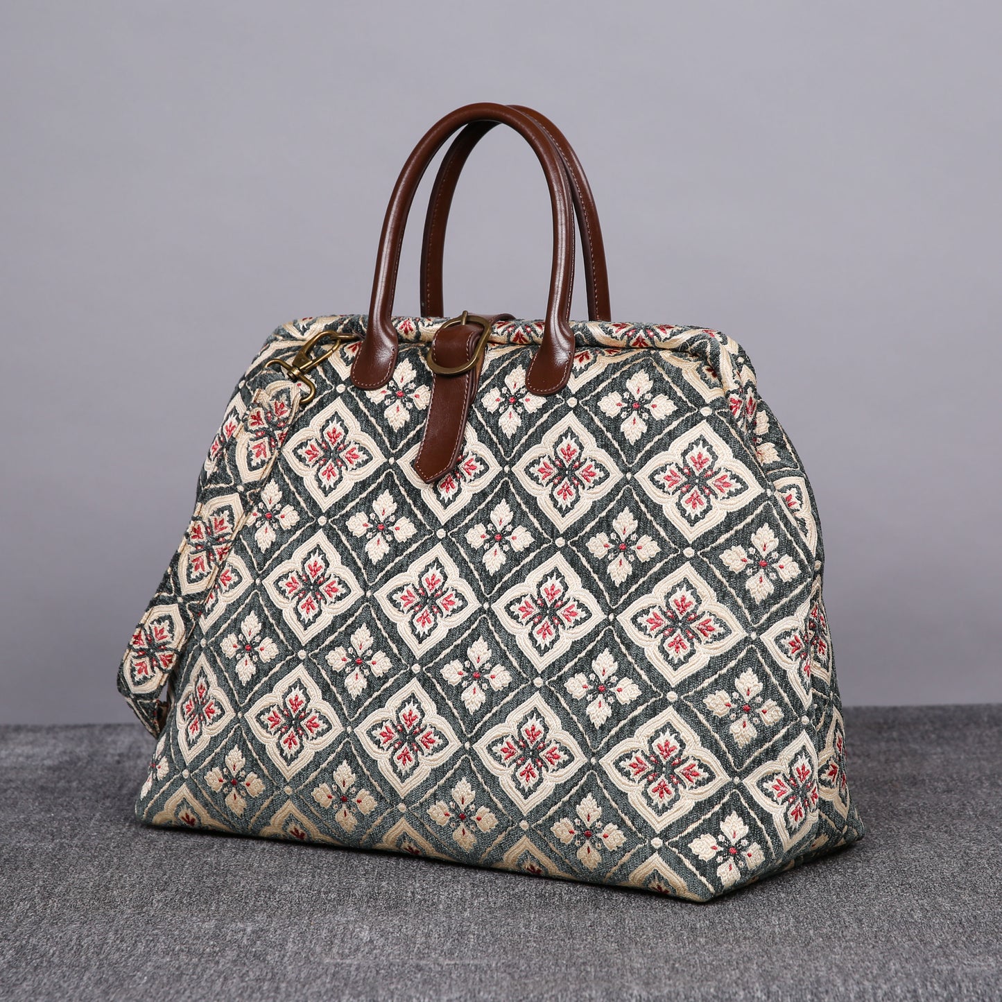 Mary Poppins Carpet Bag Ethnic Green