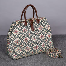 Load image into Gallery viewer, Mary Poppins Carpet Bag&lt;br&gt;Ethnic Green
