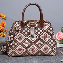 Load image into Gallery viewer, Carpet Purse&lt;br&gt;Ethnic Coffee
