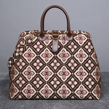 Load image into Gallery viewer, Mary Poppins Carpet Bag&lt;br&gt;Ethnic Coffee
