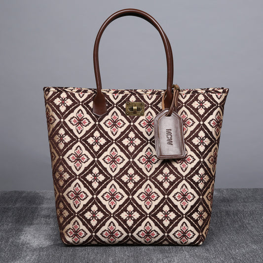 Carpet Tote Ethnic Coffee