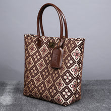 Load image into Gallery viewer, Carpet Tote&lt;br&gt;Ethnic Coffee

