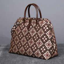 Load image into Gallery viewer, Mary Poppins Carpet Bag&lt;br&gt;Ethnic Coffee

