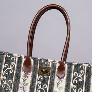 Carpet Tote<br>Victorian Stripes Grass