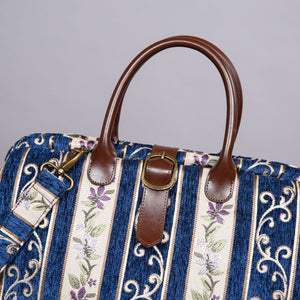 Mary Poppins Carpet Bag<br>Victorian Stripes Navy