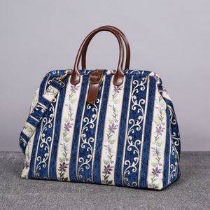 Mary Poppins Carpet Bag<br>Victorian Stripes Navy