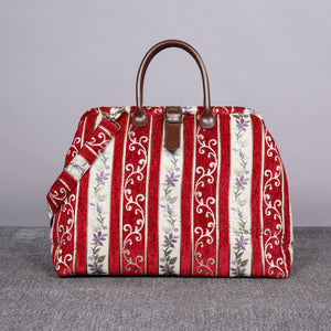 Mary Poppins Carpet Bag<br>Victorian Stripes Coffee