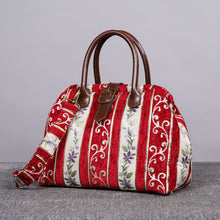 Load image into Gallery viewer, Carpet Purse&lt;br&gt;Victorian Stripes Red
