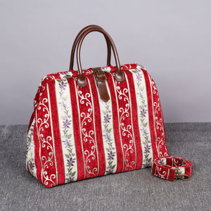 Mary Poppins Carpet Bag<br>Victorian Stripes Coffee