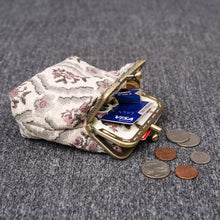 Load image into Gallery viewer, Vintage Carpet Coin Purse Double Kiss Lock&lt;br&gt;Traditional Color
