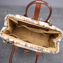 Load image into Gallery viewer, Mary Poppins Carpet Bag&lt;br&gt;Floral Cream
