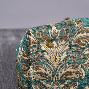 Mary Poppins Carpet Bag<br>Victorian Blossom Green/Gold