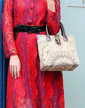 Load image into Gallery viewer, Mini Carpet Tote&lt;br&gt;Oriental Beige
