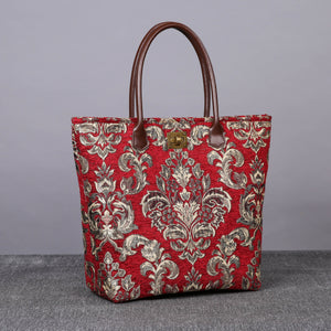Carpet Tote<br>Victorian Blossom Red/Gold