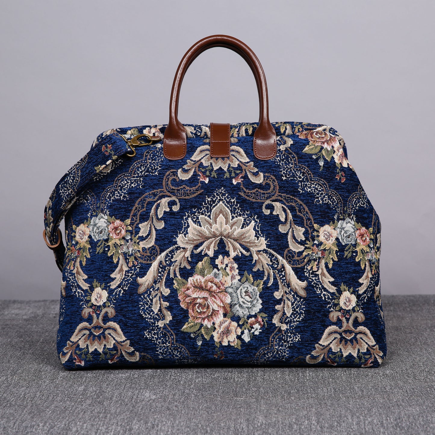 Mary Poppins Carpet Bag Floral Blue