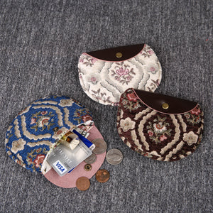 Minimalist Style Leather Carpet Coin Purse<br>Traditional Colors