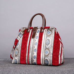 Mary Poppins Carpet Bag<br>Ethnic Stripes Wine