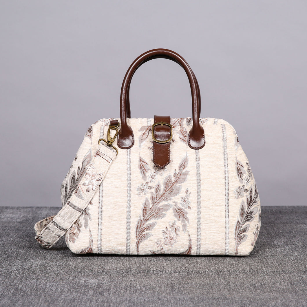 Carpet Purse<br>Ethnic Stripes Cream