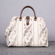 Load image into Gallery viewer, Mary Poppins Carpet Bag&lt;br&gt;Victorian Stripes Cream
