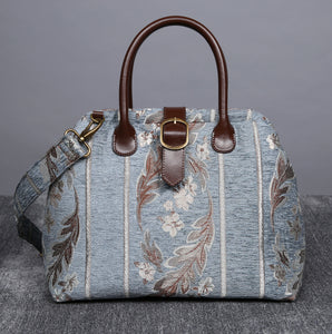 Carpet Purse<br>Victorian Stripes Blue
