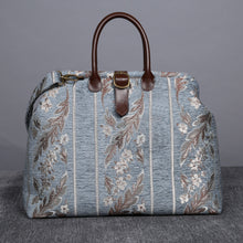 Load image into Gallery viewer, Mary Poppins Carpet Bag&lt;br&gt;Victorian Stripes Blue
