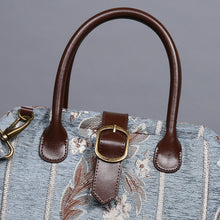 Load image into Gallery viewer, Carpet Purse&lt;br&gt;Victorian Stripes Blue
