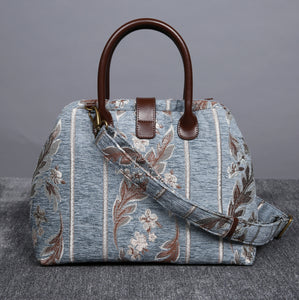 Carpet Purse<br>Victorian Stripes Blue