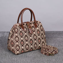 Load image into Gallery viewer, Carpet Purse&lt;br&gt;Traditional Coffee
