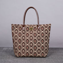 Load image into Gallery viewer, Carpet Tote&lt;br&gt;Traditional Coffee
