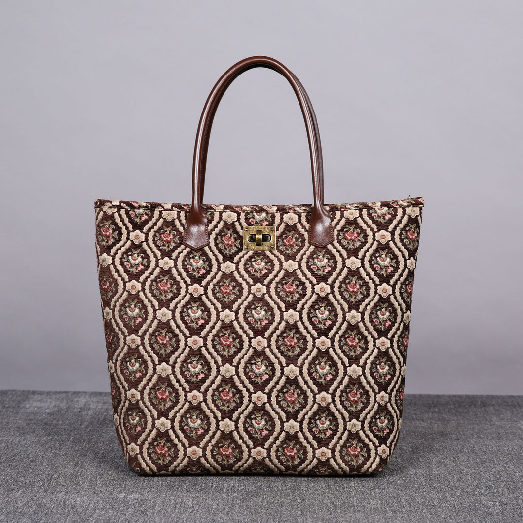 Carpet Tote<br>Traditional Coffee