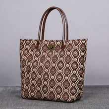 Load image into Gallery viewer, Carpet Tote&lt;br&gt;Traditional Coffee
