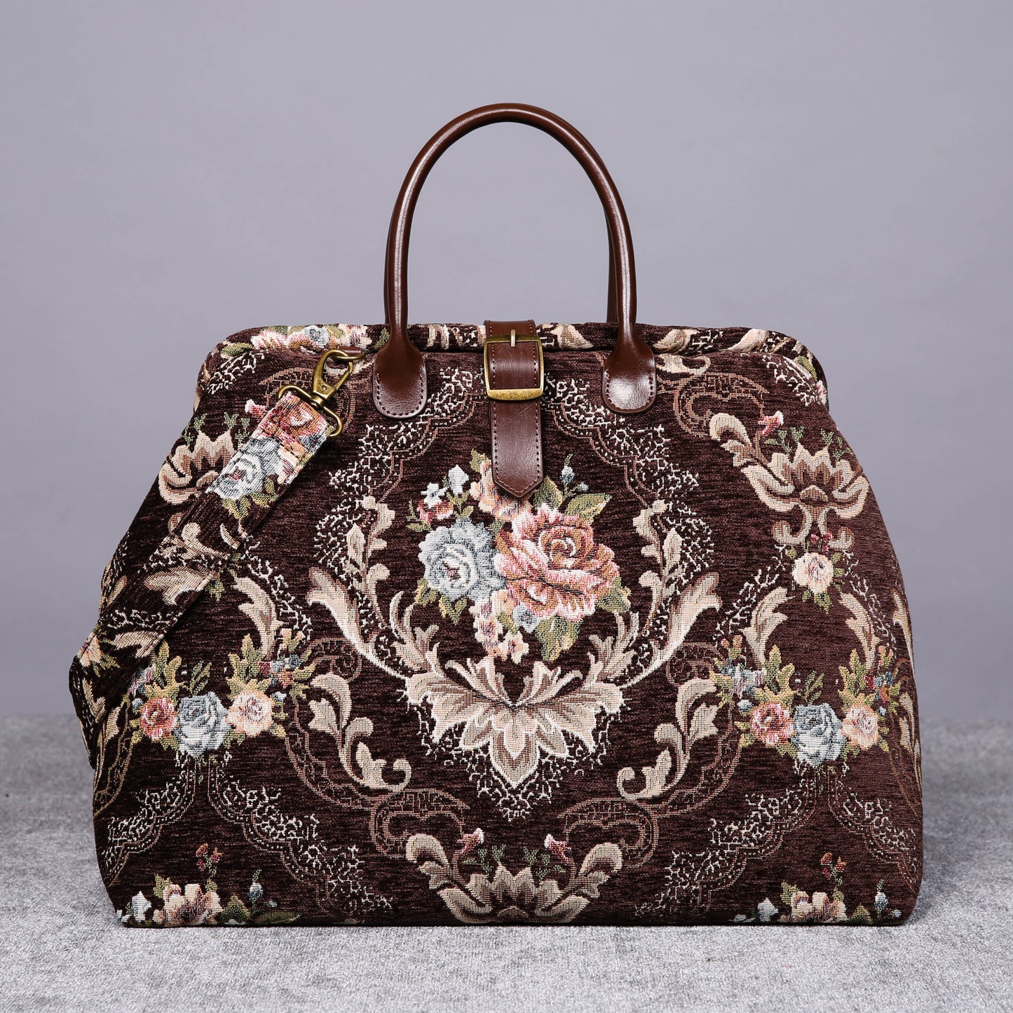 Mary Poppins Carpet Bag Floral Coffee