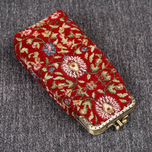 Load image into Gallery viewer, Vintage Carpet Glasses Case Double Kiss Lock&lt;br&gt;Oriental Color
