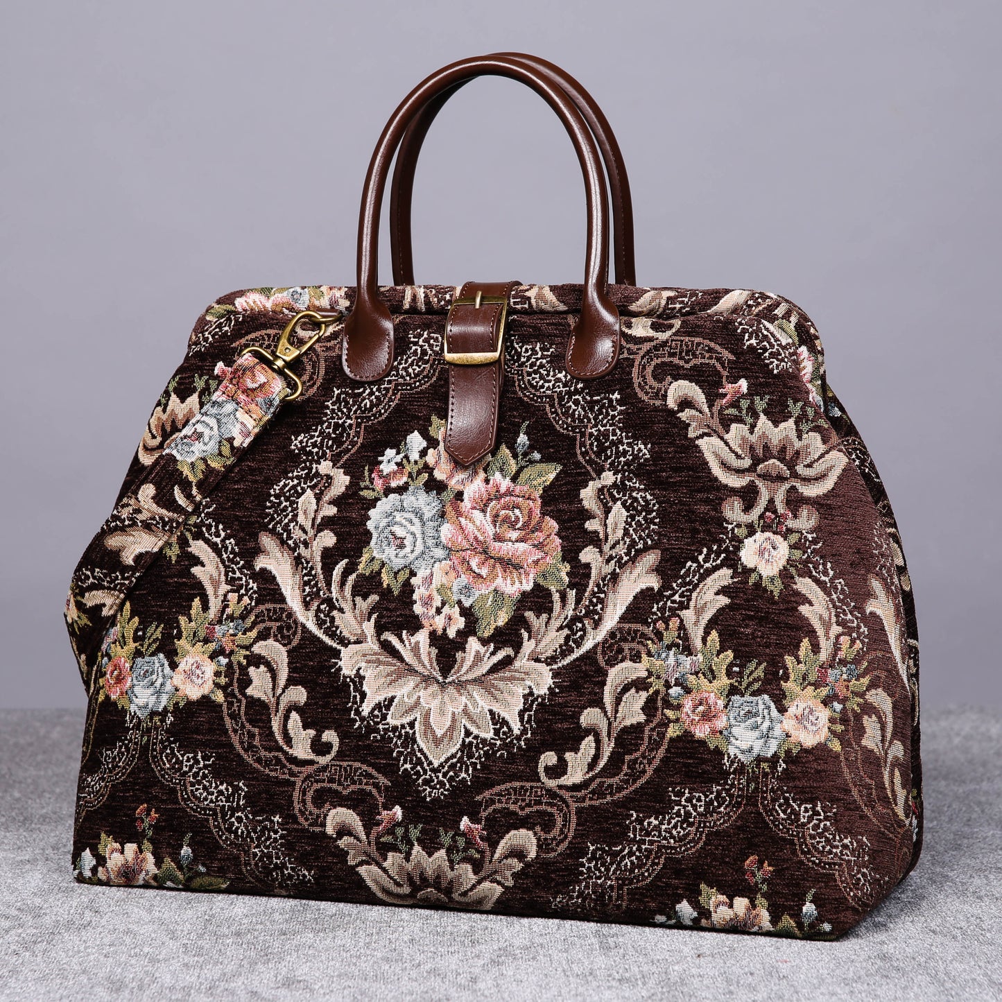 Mary Poppins Carpet Bag Floral Coffee