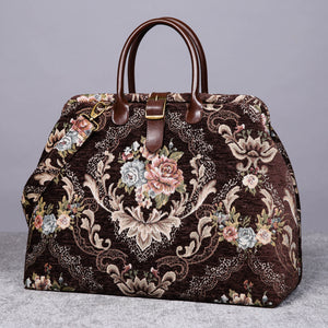 Mary Poppins Carpet Bag<br>Floral Coffee