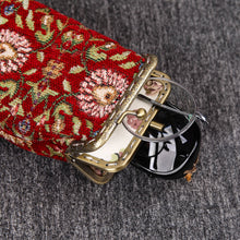 Load image into Gallery viewer, Vintage Carpet Glasses Case Double Kiss Lock&lt;br&gt;Oriental Color
